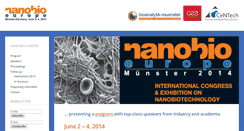 Desktop Screenshot of nanobio-europe.com