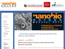 Tablet Screenshot of nanobio-europe.com